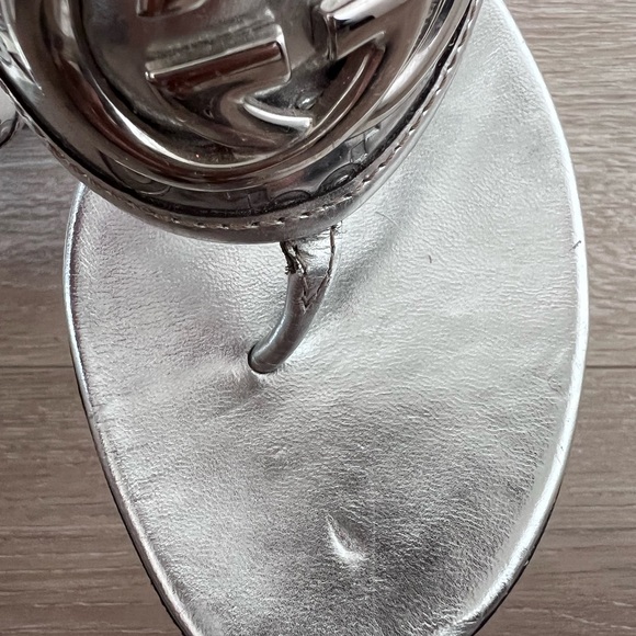 Sandals Gucci argenté - Picture 8 of 12